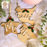 Star Christmas Ornament Wooden