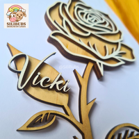 Personalised Wooden Rose