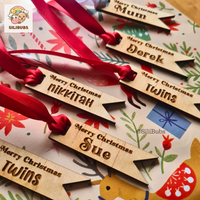 Christmas Wooden Gift Tags 4pk