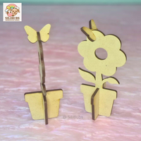 3D flower pot with mini butterfly - Craft Packs