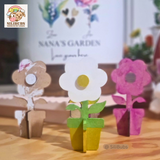 3D flower pot with mini butterfly - Craft Packs