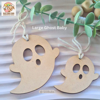 Large Ghost Baby Bag Tags - Craft Packs