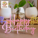 "Happy Birthday" Cake Topper 'Single Layered'