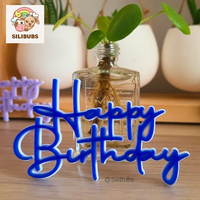 "Happy Birthday" Cake Topper 'Single Layered'