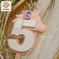 Unicorn Birthday Number