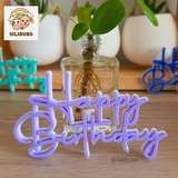 "Happy Birthday" Cake Topper 'Single Layered'